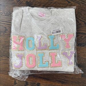 Pink Lily Holly Jolly Oversized Crewneck